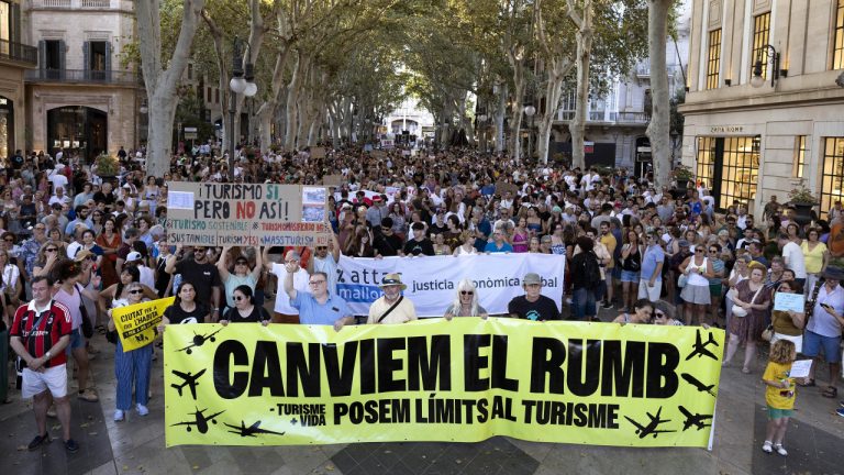 Palma de Mallorca escenario de protesta contra el turismo de masas